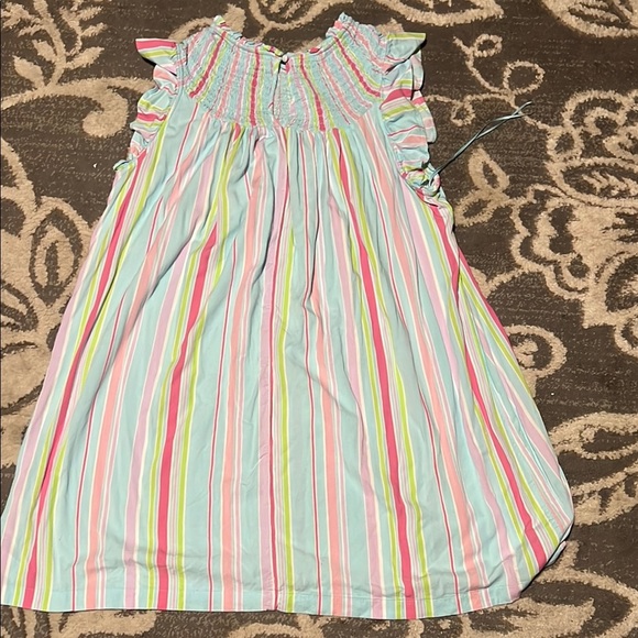 Crown & Ivy Pink and Green and blue smocked dress worn one time - Picture 6 of 6